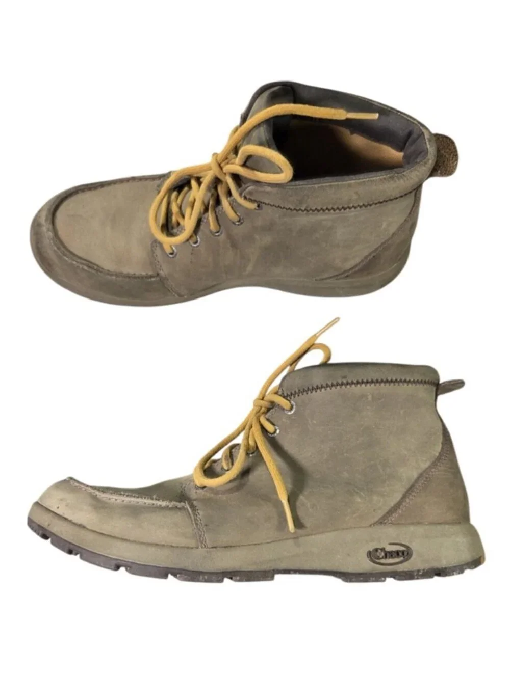 Chaco Brio Moc Toe Moccasin Mens 10 Brown Full Grain Leather Ankle Boots